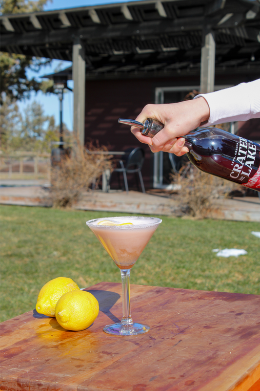 Lemon Berry Meringue Vodka Cocktail