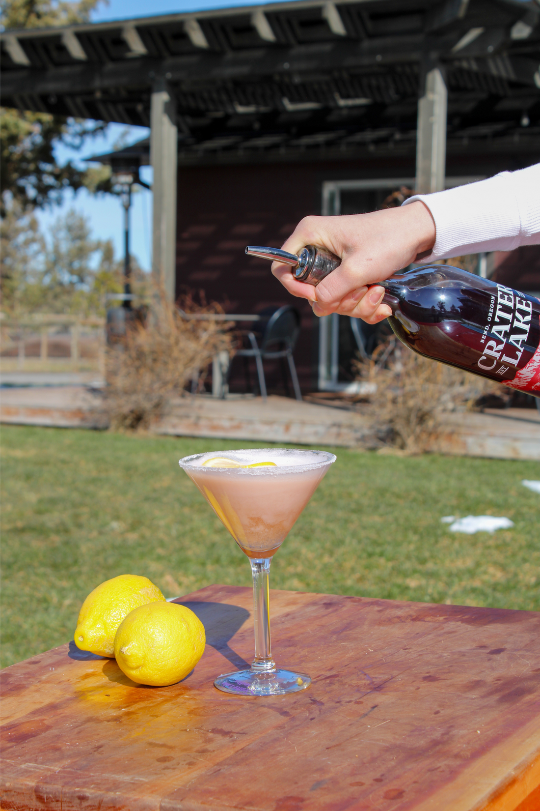 Lemon Berry Meringue Martini