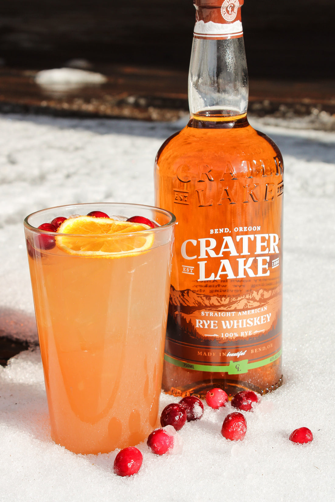 Cranberry Orange Whiskey Sour Cocktail