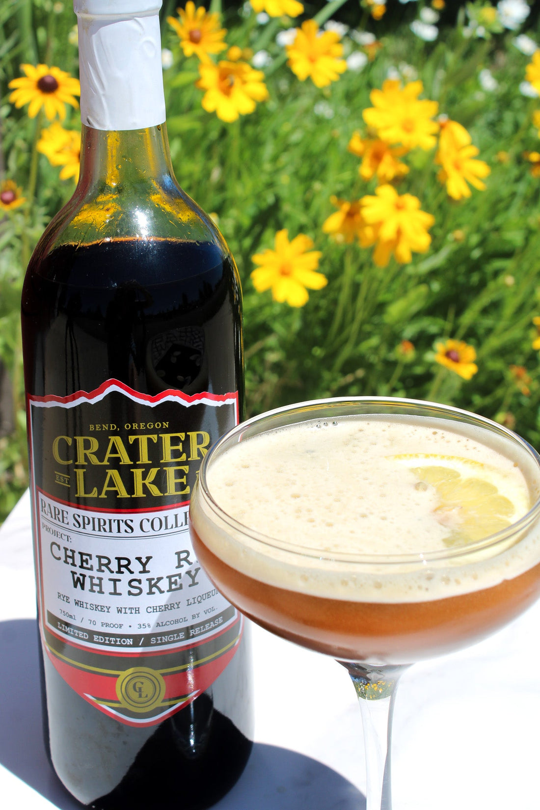 Cherry Rye Whiskey Sour Cocktail