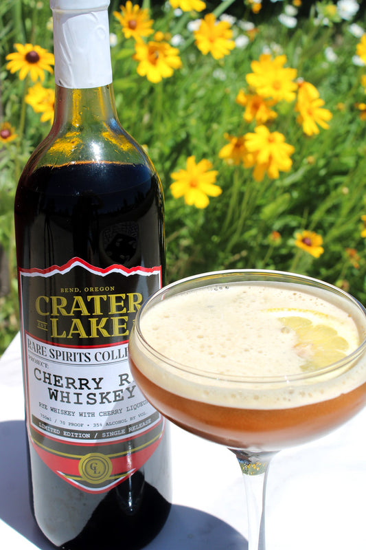 Cherry Rye Whiskey Sour Cocktail
